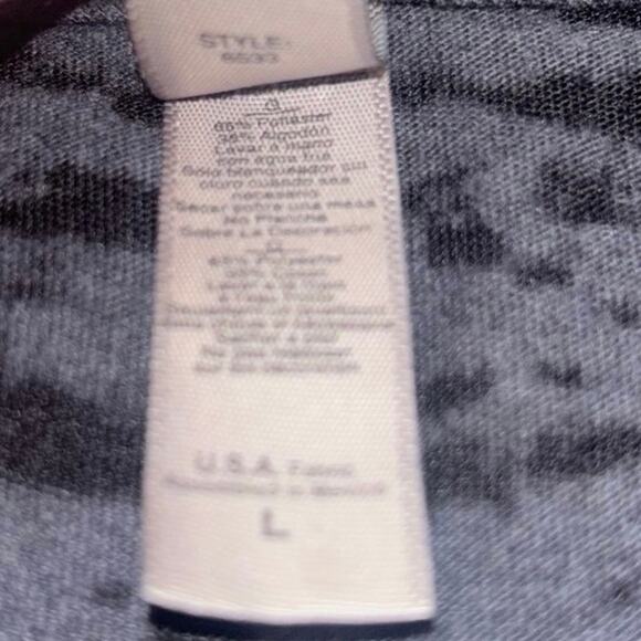 Bentleys Saloon Heathered Gray Tank Top Racer Back Silver Glitter Wings Biker - Picture 3 of 7